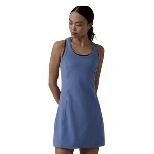 Athleta On My Way Dress in Cottage Blue Sz L